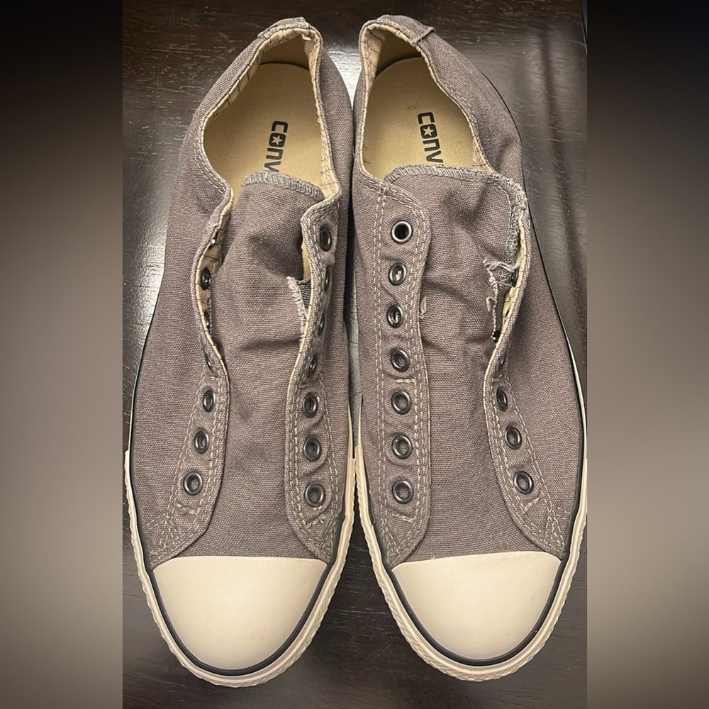 Converse Gray Slip-On Sneakers